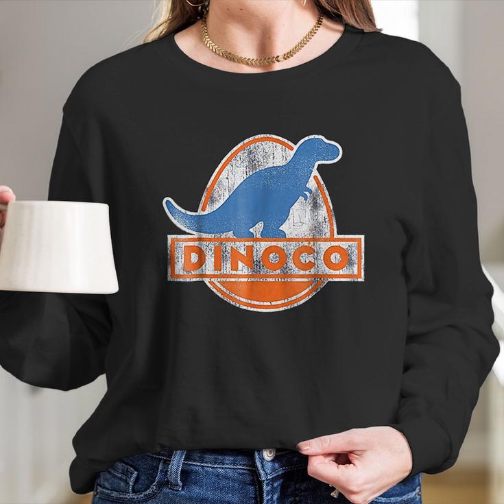 Pixar Cars Iconic Dinoco Dinosaur Logo Long Sleeve T-Shirt Gifts for Her