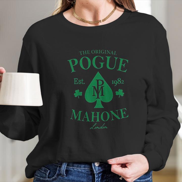 The Pogues Pogue Mahone Original Est 1982 Band Logo Long Sleeve T-Shirt Gifts for Her