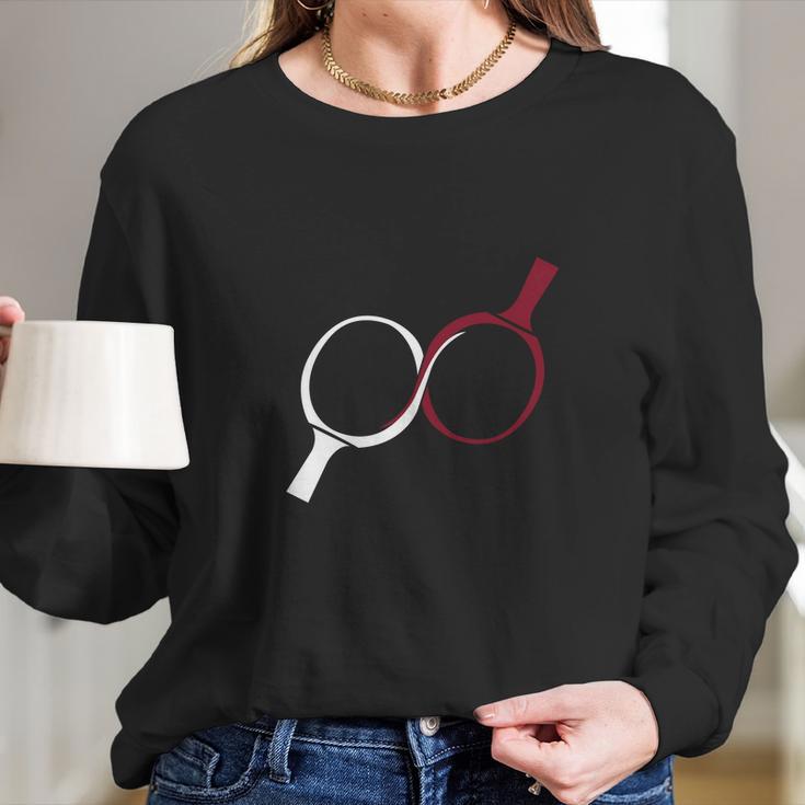 Pongfinity Ping Pong Long Sleeve T-Shirt Gifts for Her