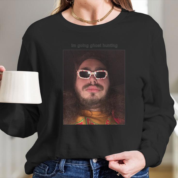 Post Malone Im Going Ghost Hunting Shirt Long Sleeve T-Shirt Gifts for Her