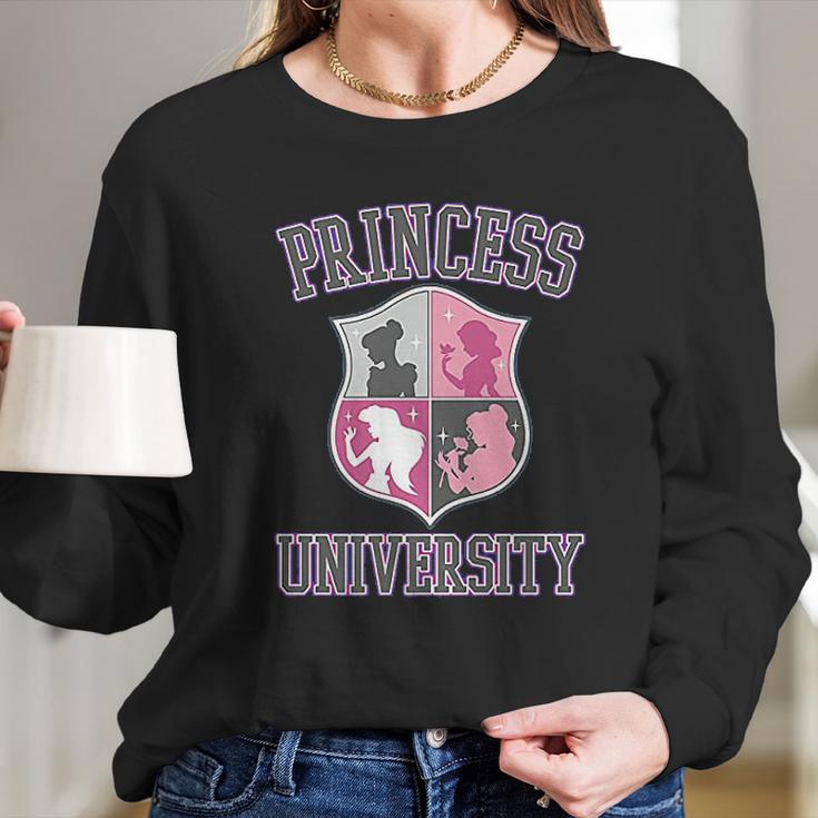 Princess University College Text Logo Long Sleeve T-Shirt Gifts for Her