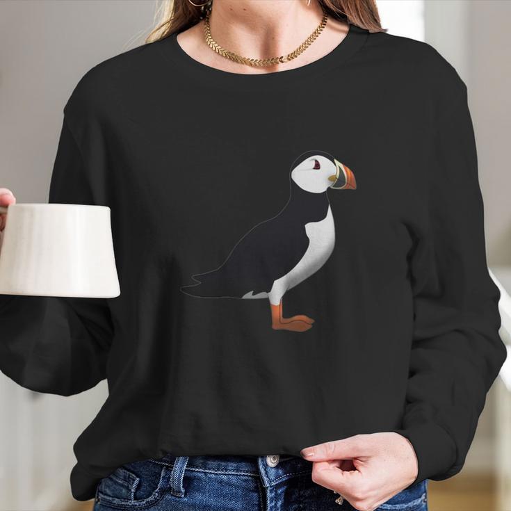 Puffin Long Sleeve T-Shirt Gifts for Her