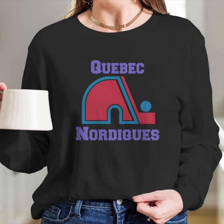 Quebec Nordiques Long Sleeve T-Shirt Gifts for Her