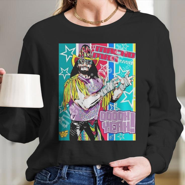 Randy Macho Man Savage Graphic Funny Long Sleeve T-Shirt Gifts for Her