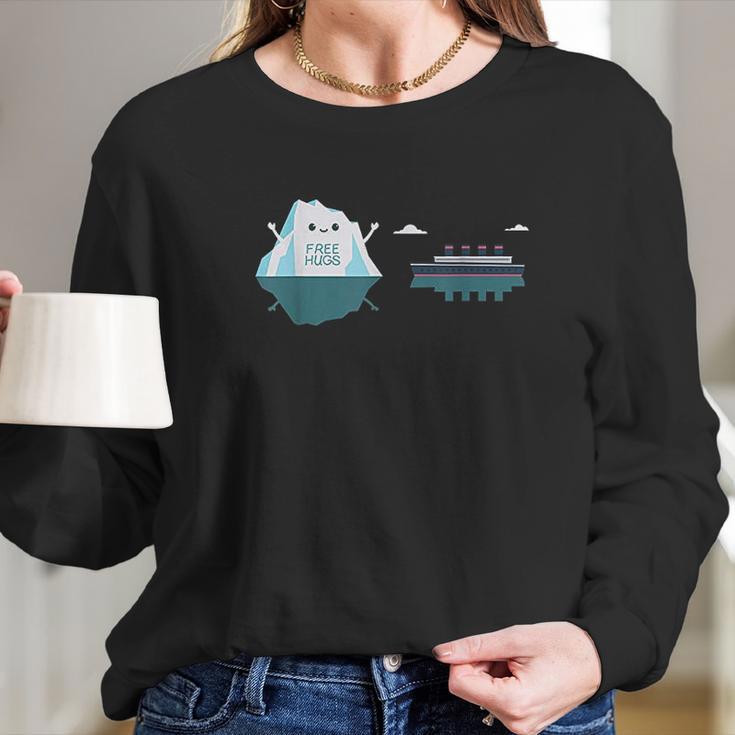 Retro Funny Titanic Cruise Ship Iceberg 1912 Cruise Vessel Long Sleeve T-Shirt Gifts for Her