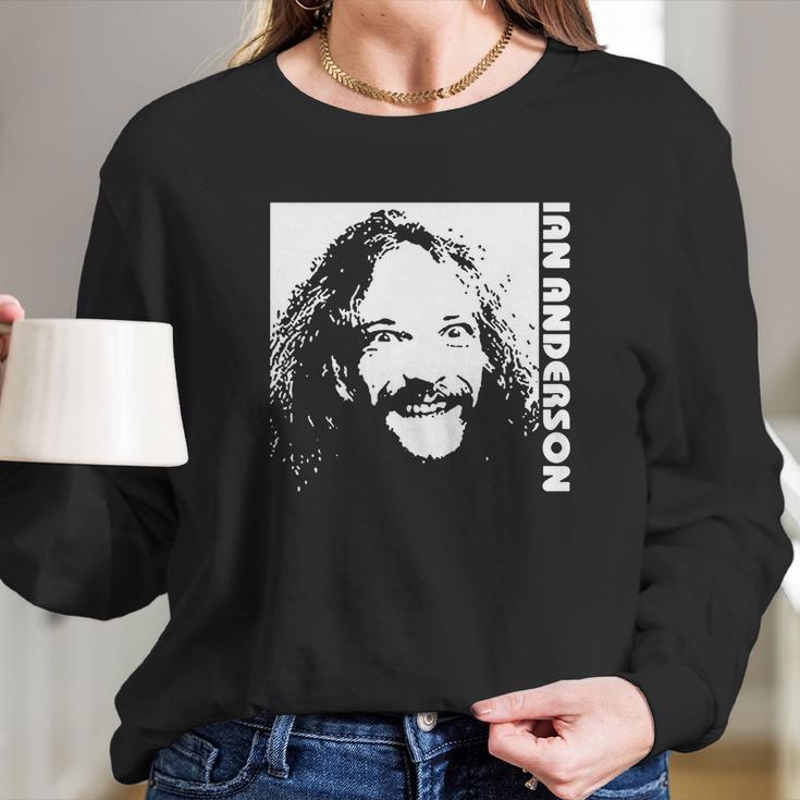 Retro Graphic Ian Anderson Art Long Sleeve T-Shirt Gifts for Her