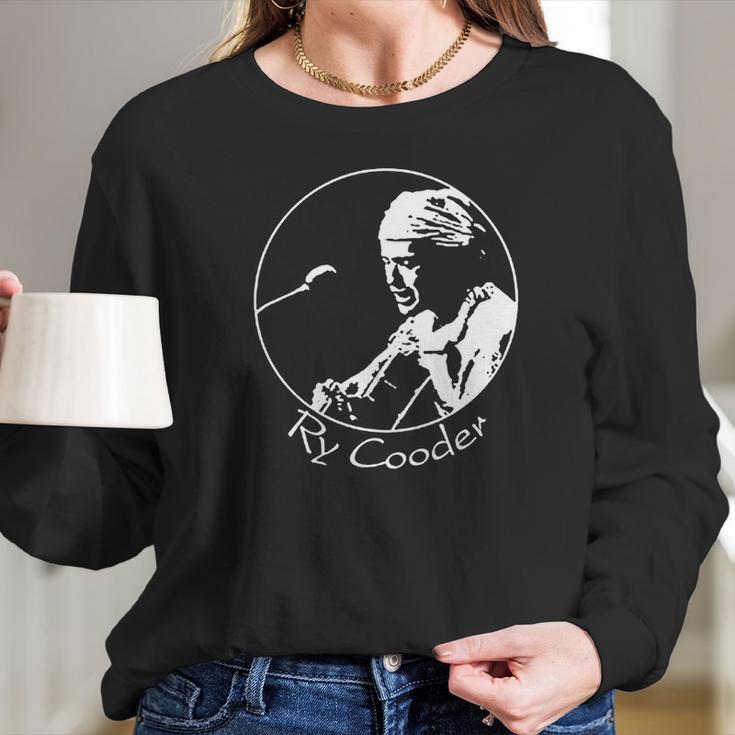 Retro Graphic Ry Cooder Art Long Sleeve T-Shirt Gifts for Her