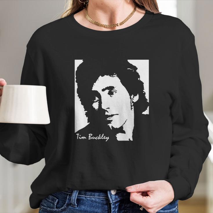 Retro Graphic Tim Buckley Art Long Sleeve T-Shirt Gifts for Her