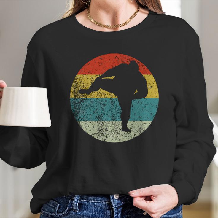 Retro Vintage Sumo Long Sleeve T-Shirt Gifts for Her