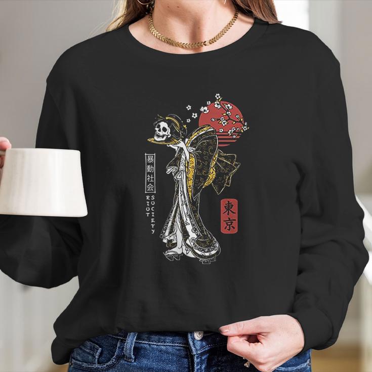 Riot Society Embroidered Fashion Long Sleeve T-Shirt Gifts for Her