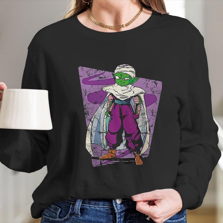 Rivebella New Graphic Goku Saiyan Anime Piccolo Long Sleeve T-Shirt Gifts for Her