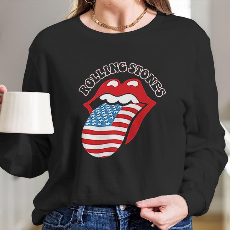 Rolling Stones Usa Tongue Long Sleeve T-Shirt Gifts for Her