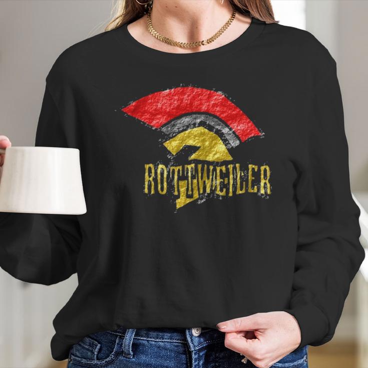 Rottweiler Spartan Long Sleeve T-Shirt Gifts for Her