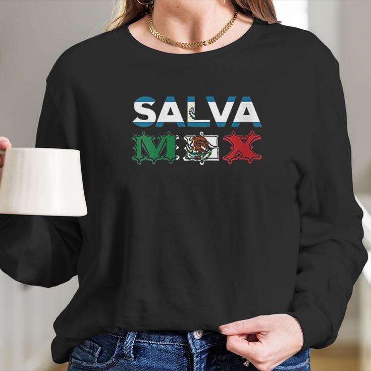 Salvadorian Mexican El Salvador Mexico Mujer Long Sleeve T-Shirt Gifts for Her