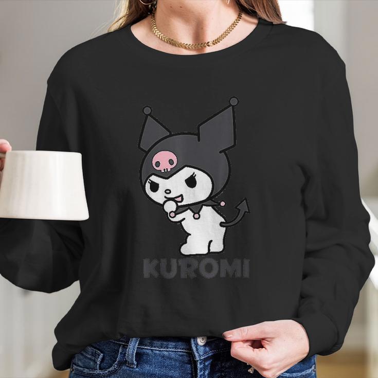 Sanrio Kuromi Backside Logo Long Sleeve T-Shirt Gifts for Her