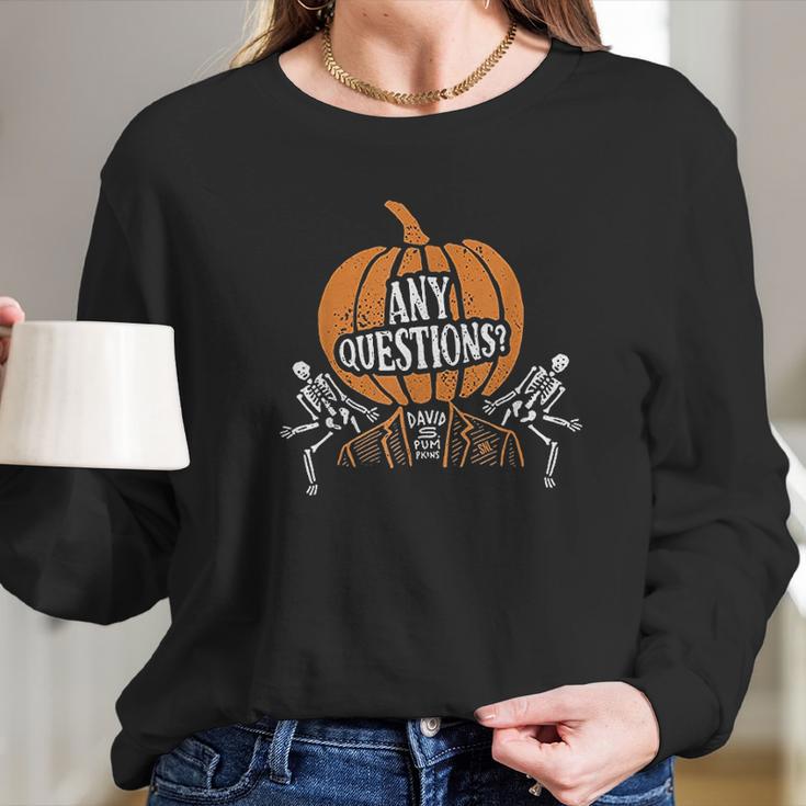 Saturday Night Live David S Pumpkins Halloween Long Sleeve T-Shirt Gifts for Her