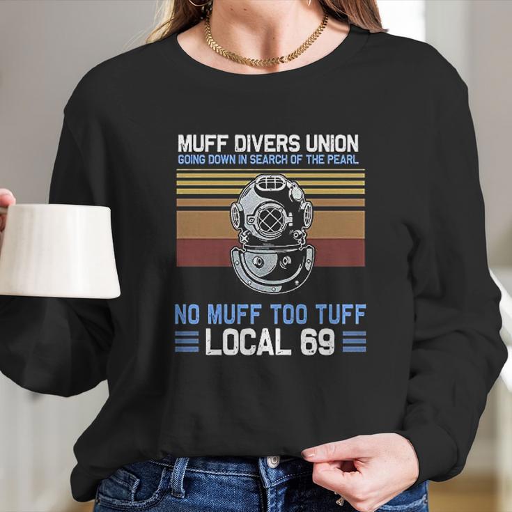 Scuba Diving Scuba Muff Divers Union Long Sleeve T-Shirt Gifts for Her