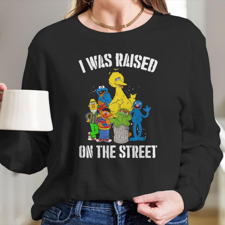 Sesame Street Everything I Know I Learned On The Streets Long Sleeve T-Shirt Gifts for Her