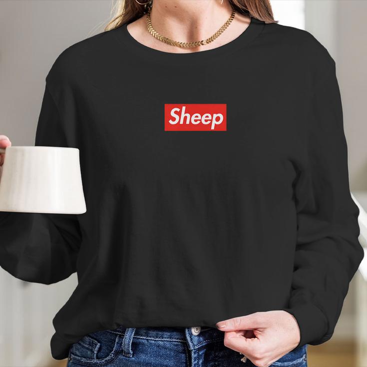 Sheep Box Logo 5 Colors Available Long Sleeve T-Shirt Gifts for Her