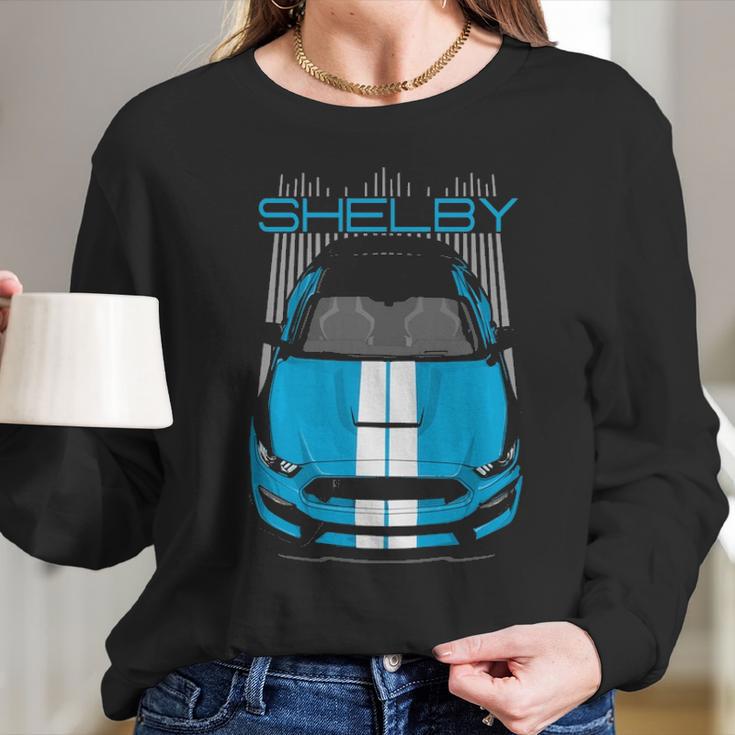 Shelby Gt350 Grabber Blue Long Sleeve T-Shirt Gifts for Her