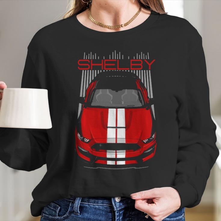 Shelby Gt350 Red Long Sleeve T-Shirt Gifts for Her