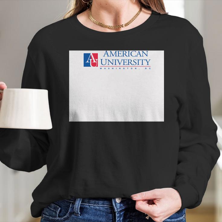 Simple Logo American University 2020 Long Sleeve T-Shirt Gifts for Her