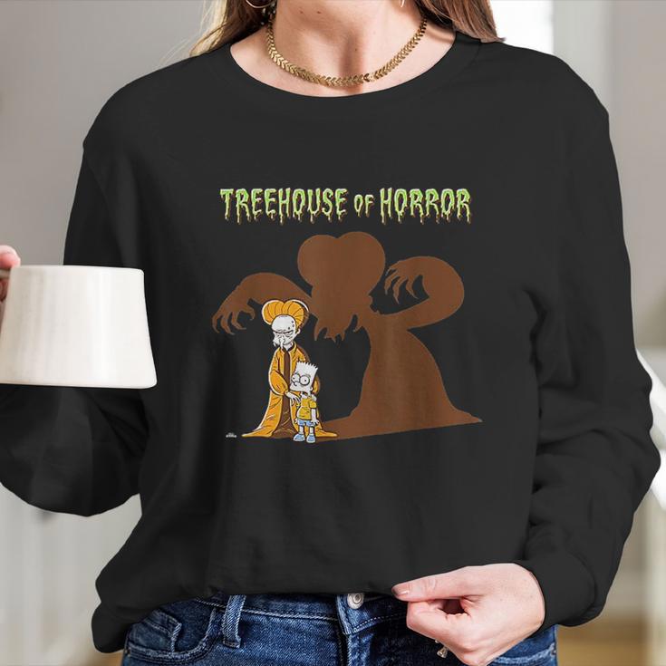 The Simpsons Treehouse Of Horror Dracula Burns And Bart Long Sleeve T-Shirt Gifts for Her