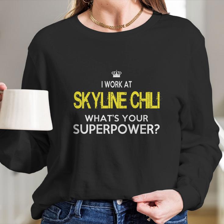 Skyline ChiliShirt Long Sleeve T-Shirt Gifts for Her