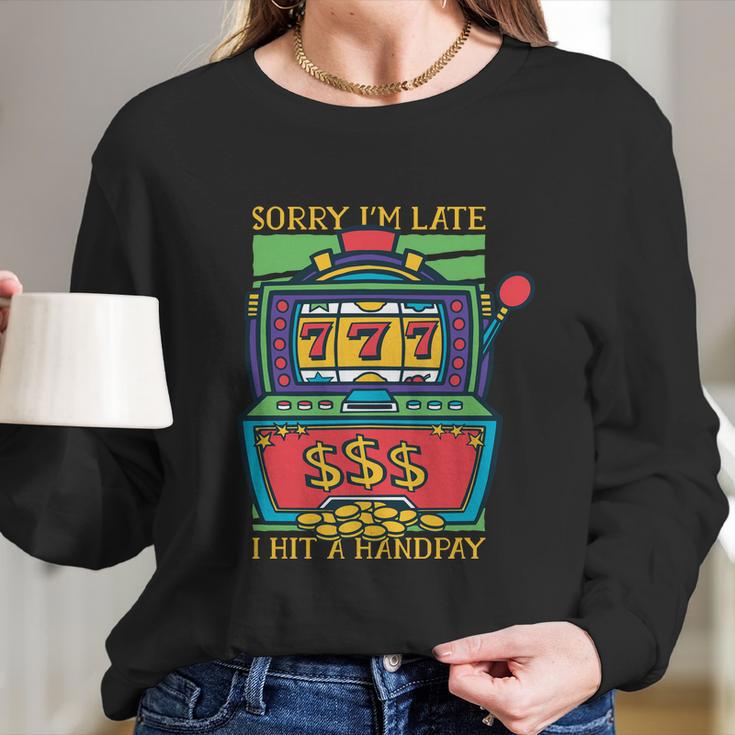 Slot Machine Handpay Long Sleeve T-Shirt Gifts for Her