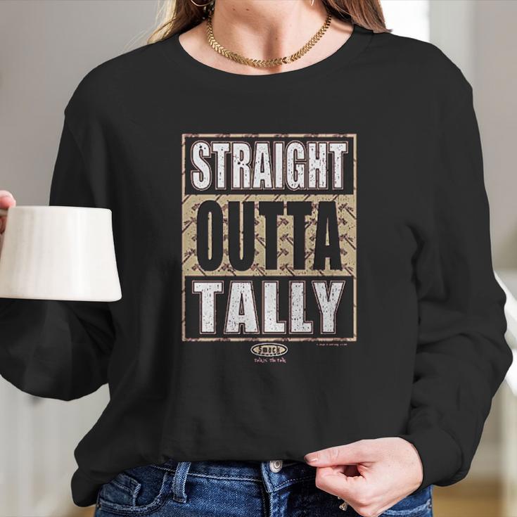 Smack Apparel Florida State Football Fans Straight Outta Tally Garnet Long Sleeve T-Shirt Gifts for Her