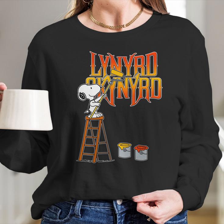 Snoopy Drawing Lynyrd Skynyrd Long Sleeve T-Shirt Gifts for Her