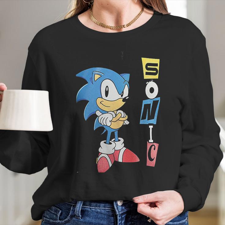 Sonic Hedgehog Cute Long Sleeve T-Shirt Gifts for Her