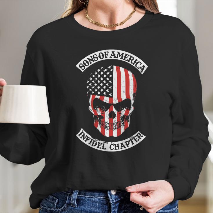 Sons Of America - Infidel Chapter Long Sleeve T-Shirt Gifts for Her