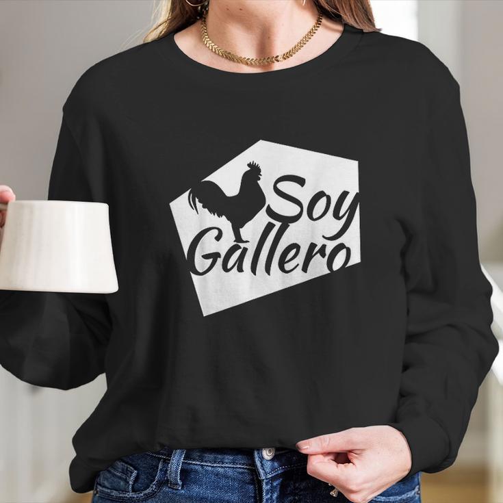 Soy Gallero Rooster Cockfighting Gifts Long Sleeve T-Shirt Gifts for Her