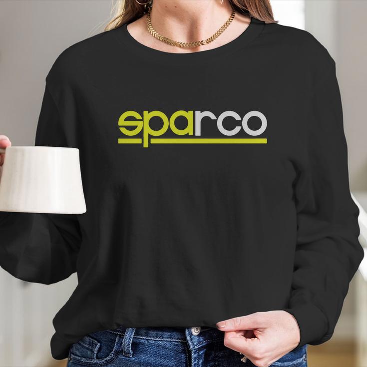 Sparco Car Accesories Customs Logo Hoodie Long Sleeve T-Shirt Gifts for Her