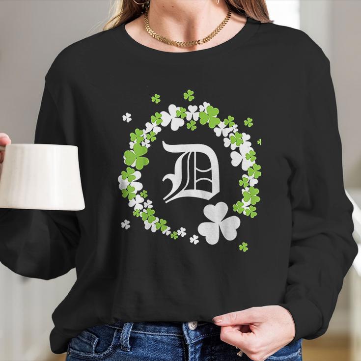 St Patricks Day Detroit Michigan Long Sleeve T-Shirt Gifts for Her