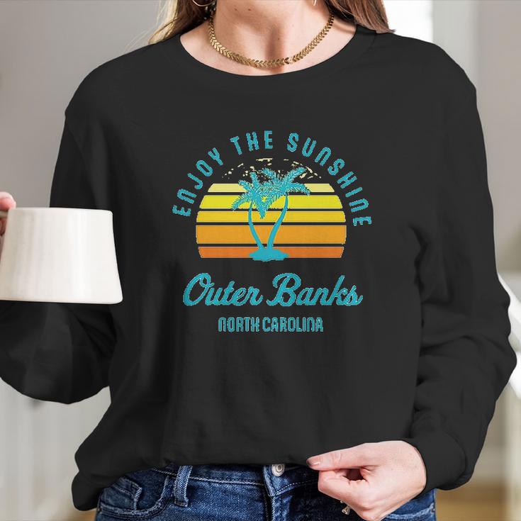 Summer Enjoy The Sunshine Outer Banks North Carolina Long Sleeve T-Shirt Gifts for Her