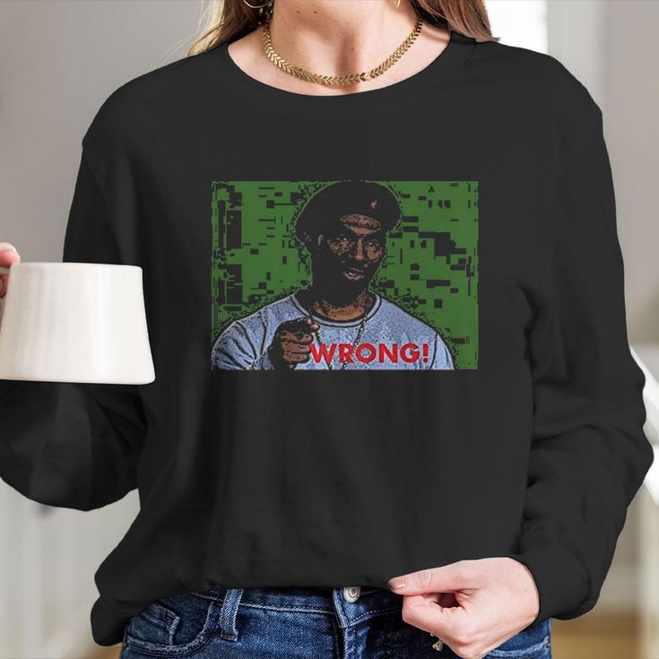 Terick Bikery Dave Chappelle Show Rick James Prince Wrong Long Sleeve T-Shirt Gifts for Her