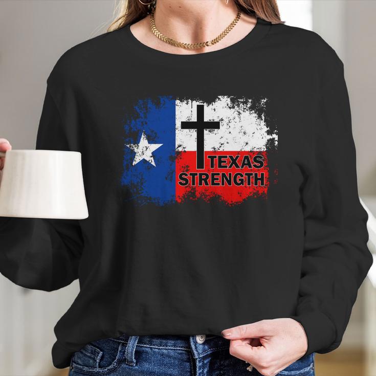 Texas Strength Shooting Long Sleeve T-Shirt Gifts for Her