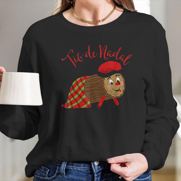 Tio De Nadal Long Sleeve T-Shirt Gifts for Her