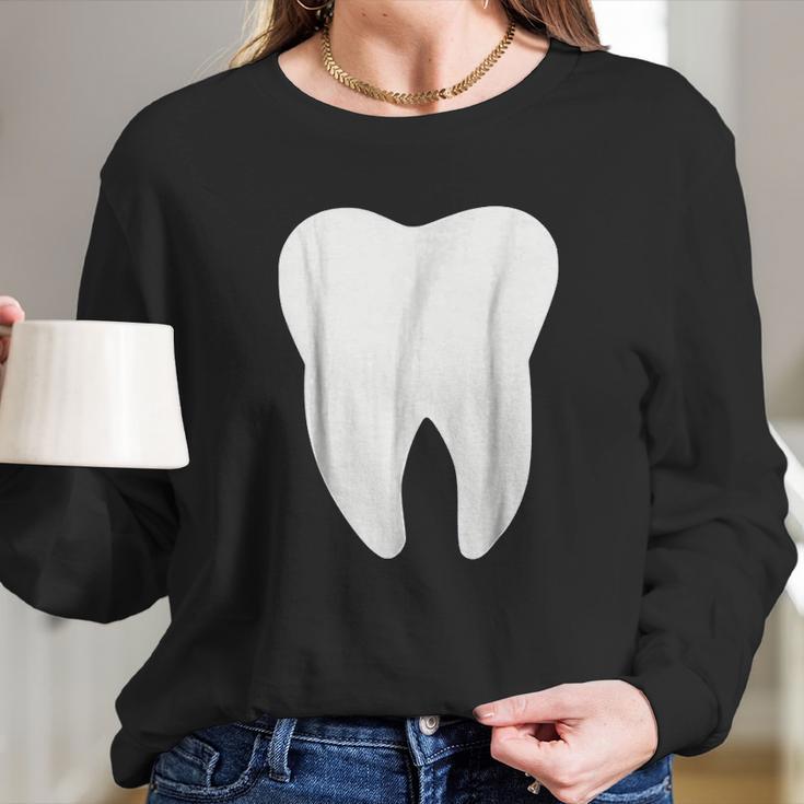 Tooth Logo Long Sleeve T-Shirt Gifts for Her