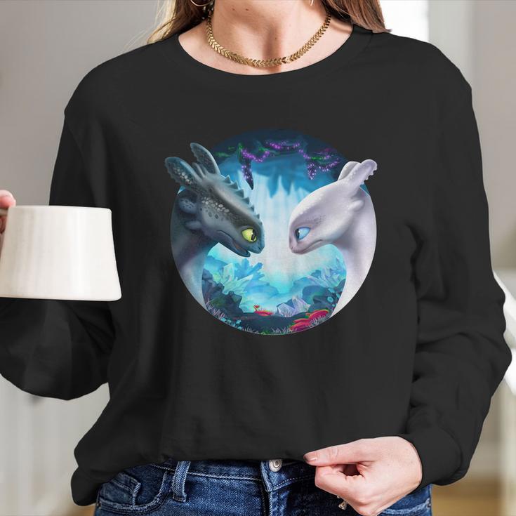 Toothless And Light Fury Long Sleeve T-Shirt Gifts for Her