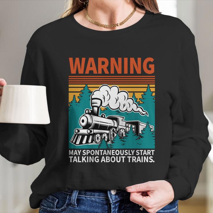 Trainspotting Inspired Trainspotter Related Train Watching D Gift Long Sleeve T-Shirt Gifts for Her