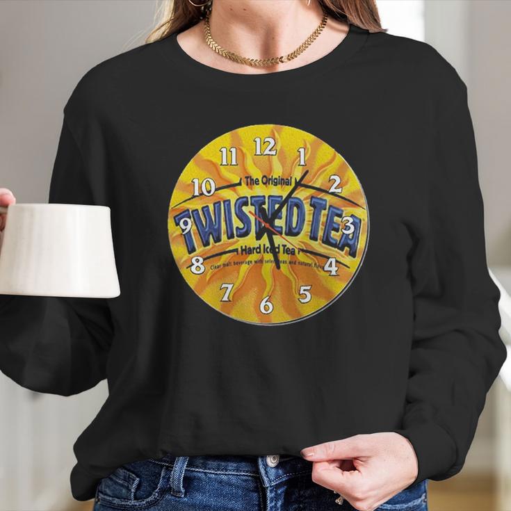 Twisted Tea Funny Clock Long Sleeve T-Shirt Gifts for Her