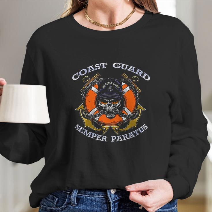 Us Coast Guard Original Uscg Semper Paratus Gift Long Sleeve T-Shirt Gifts for Her