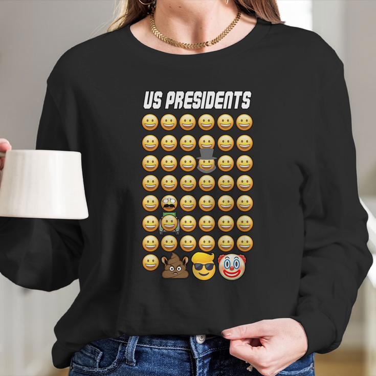 Us Presidents History Long Sleeve T-Shirt Gifts for Her