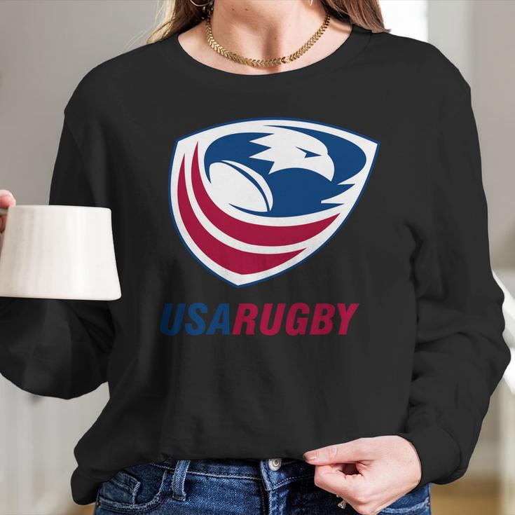 Usa Rugby Long Sleeve T-Shirt Gifts for Her