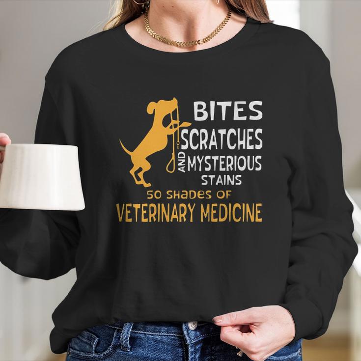 Veterinarian 50 Shades Of Veterinary Medicine Long Sleeve T-Shirt Gifts for Her