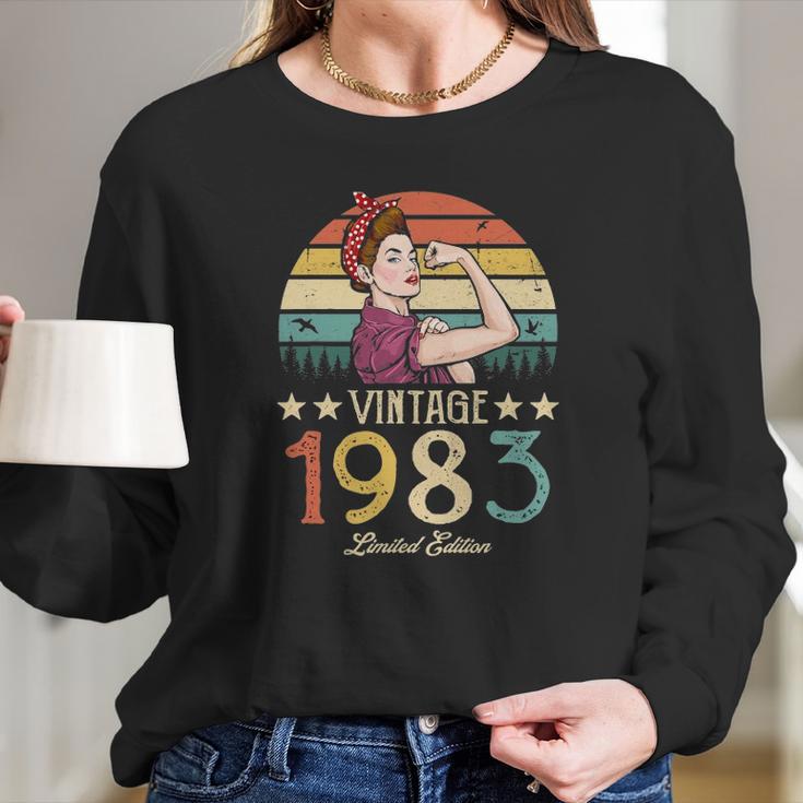 Vintage 1983 Limited Edition 1983 39Th Birthday 39 Years Old Long Sleeve T-Shirt Gifts for Her