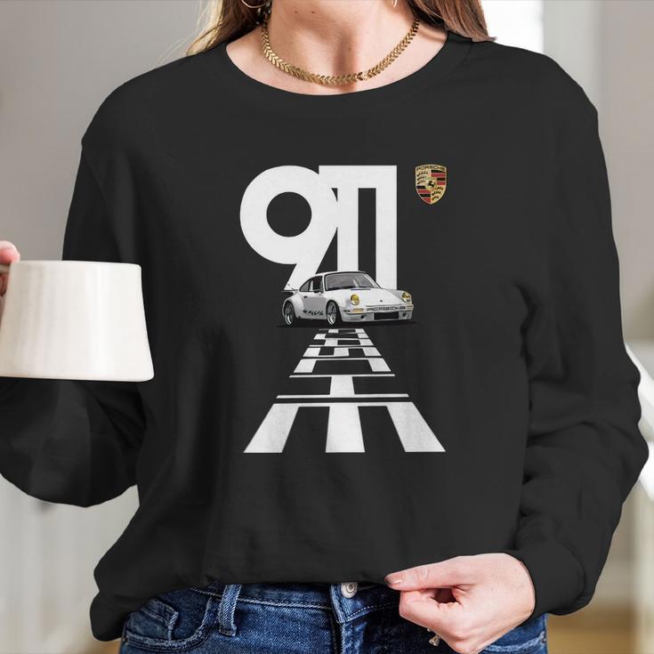 Vintage 911 Porsche Racing Car Long Sleeve T-Shirt Gifts for Her